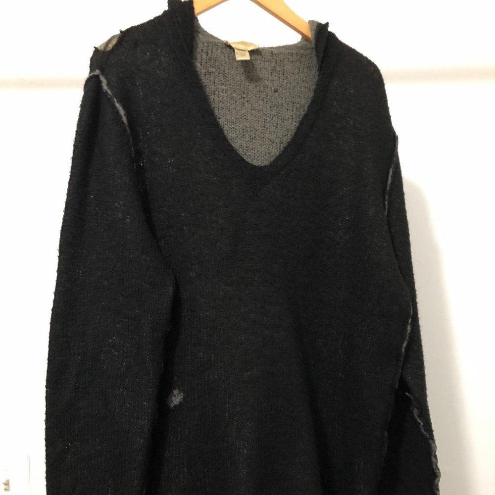 Diesel Punk Grunge Mohair Pullover w/Hood